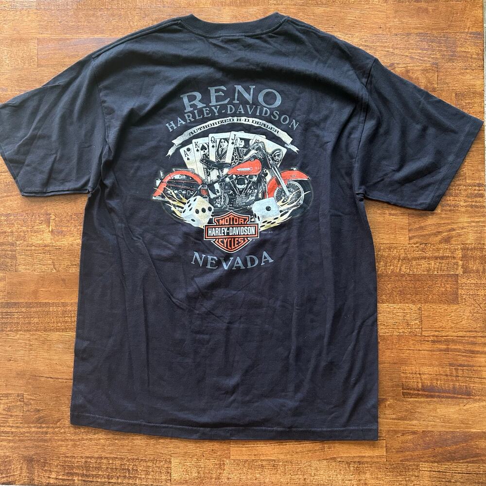 Harley Davidson men's Reno Nevada size large T-shirt - Picture 2 of 11